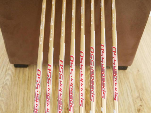 Iron set : Katana : ชุดเหล็ก Katana Voltio Model J Gold (ปี 2018 หน้าเด้ง ตีง่าย ไกล) มีเหล็ก 5-Pw,Aw,Sw (8 ชิ้น) ก้านกราไฟต์ Fujikura Speeder 550 Flex R