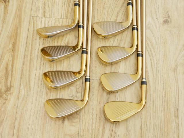 Iron set : Katana : ชุดเหล็ก Katana Voltio Model J Gold (ปี 2018 หน้าเด้ง ตีง่าย ไกล) มีเหล็ก 5-Pw,Aw,Sw (8 ชิ้น) ก้านกราไฟต์ Fujikura Speeder 550 Flex R