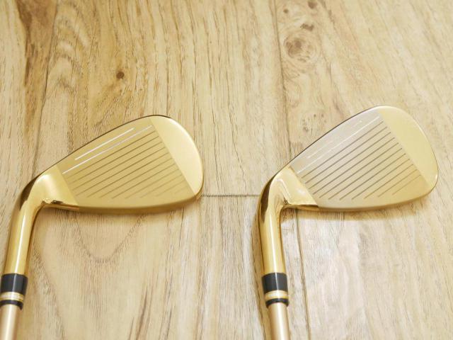 Iron set : Katana : ชุดเหล็ก Katana Voltio Model J Gold (ปี 2018 หน้าเด้ง ตีง่าย ไกล) มีเหล็ก 5-Pw,Aw,Sw (8 ชิ้น) ก้านกราไฟต์ Fujikura Speeder 550 Flex R