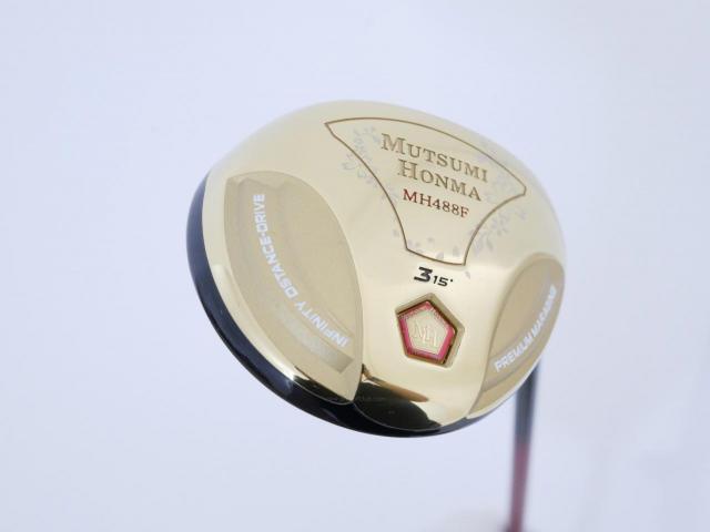 Fairway Wood : Other Brand : หัวไม้ 3 Mutsumi Honma MH488F (หน้า Maraging) Loft 15 Flex SR