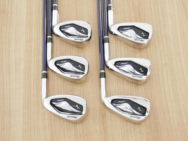 Iron set : Mizuno : ชุดเหล็ก Mizuno JPX EIII Hot Metal (รุ่นท้อป หน้าเด้ง ตีไกล) มีเหล็ก 5-Pw (6 ชิ้น) ก้านกราไฟต์ Flex SR
