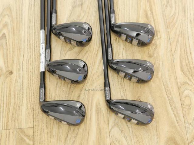 Iron set : Other Brand : ชุดเหล็กกระเทย Cobra T-Rail Hybrid Iron (รุ่นใหม่ปี 2019) มีเหล็ก 5-Pw (6 ชิ้น) ก้านกราไฟต์ Flex R 