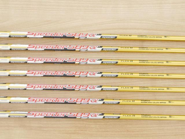 Iron set : Katana : ชุดเหล็ก Katana Sword ATC-589a (หน้าเด้ง) มีเหล็ก 6-Pw,Aw,Sw (7 ชิ้น) ก้านกราไฟต์ Fujikura Speeder 589 Flex R