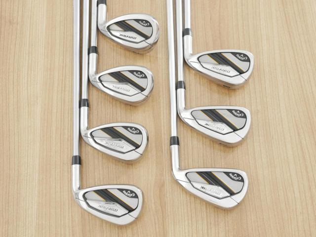 Iron set : Callaway : ชุดเหล็ก Callaway Mavrik (ปี 2020 ตีง่าย ไกลมากๆ) มีเหล็ก 6-Pw,Aw,Sw (7 ชิ้น) ก้านกราไฟต์ Mitsubishi Diamana 50 Flex R
