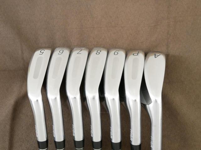 Iron set : PRGR : ชุดเหล็ก PRGR RS Titanium Face (ออกปี 2017 ตีไกล) มีเหล็ก 5-Pw,Aw (7 ชิ้น) ก้านกราไฟต์ M-40 (Flex SR)