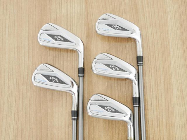 Iron set : Callaway : ชุดเหล็ก Callaway Paradym Ai Smoke Max Fast (ออกปี 2024 ตีง่ายมาก ไกล Japan Spec.) มีเหล็ก 6-Pw (5 ชิ้น) ก้าน Steelfiber i70 Flex R