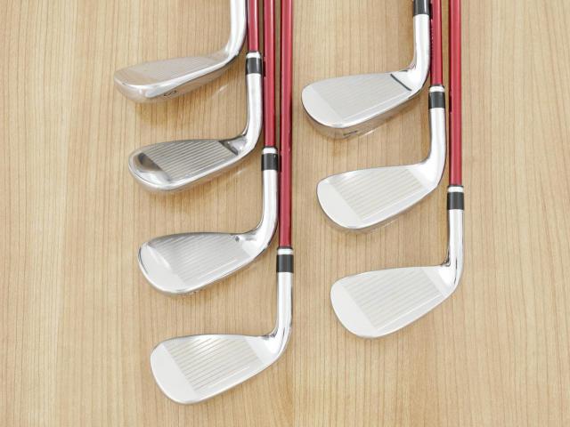 Iron set : Katana : ชุดเหล็ก Katana Voltio IV G Series I Silver (ปี 2017) มีเหล็ก 6-Pw,Aw,Sw (7 ชิ้น เหล็กยาวเป็นกระเทย) ก้านกราไฟต์ Fujikura Speeder 360 Flex R