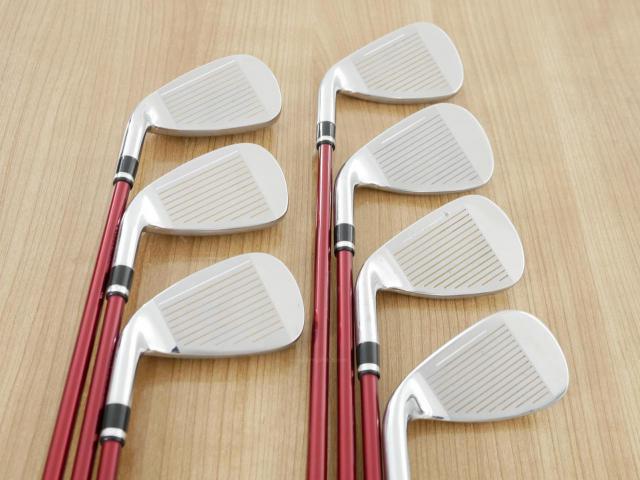 Iron set : Katana : ชุดเหล็ก Katana Voltio IV G Series I Silver (ปี 2017) มีเหล็ก 6-Pw,Aw,Sw (7 ชิ้น เหล็กยาวเป็นกระเทย) ก้านกราไฟต์ Fujikura Speeder 360 Flex R