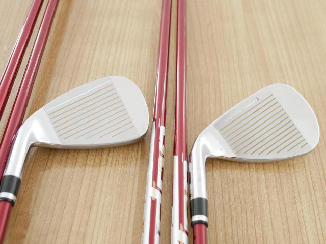 Iron set : Katana : ชุดเหล็ก Katana Voltio IV G Series I Silver (ปี 2017) มีเหล็ก 6-Pw,Aw,Sw (7 ชิ้น เหล็กยาวเป็นกระเทย) ก้านกราไฟต์ Fujikura Speeder 360 Flex R