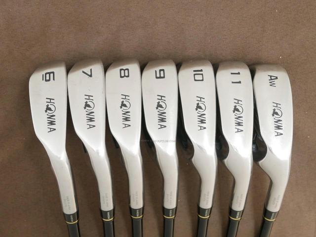 Iron set : Honma : ชุดเหล็ก Honma AMAZING Spec II (หน้าเด้ง โกงองศาสุดๆ ไกลที่สุด) มีเหล็ก 6-11,Aw (7 ชิ้น ระยะเทียบเท่า 5-Pw,Aw) ก้าน AMAZING SPEC Feather & Feather FLex R