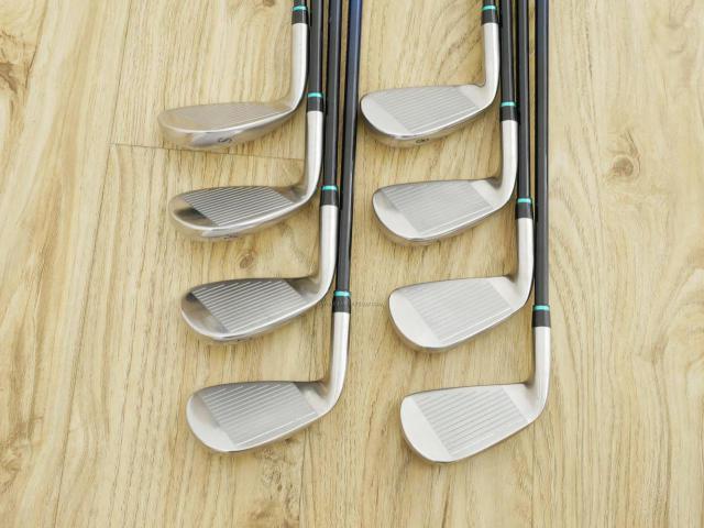 Iron set : Kasco : ชุดเหล็ก Kasco D-Max AR (ใบใหญ่หน้าเด้ง ไกล) มีเหล็ก 5-Pw,Aw,Sw (8 ชิ้น) ก้านกราไฟต์ Flex R