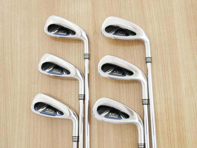 Iron set : XXIO : ชุดเหล็ก XXIO Cross (ออกปี 2019 ตีไกลที่สุดของที่สุดจาก XXIO หน้าเด้งสุดๆ) มีเหล็ก 6-Pw,Aw (6 ชิ้น ตีไกลกว่าปกติ 2 เบอร์) ก้านเหล็ก NS Pro ZELOS 7 Flex S