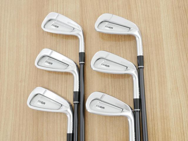 Iron set : PRGR : ชุดเหล็ก PRGR 02 Forged (ปี 2021 นุ่มมาก หายาก) มีเหล็ก 5-Pw (6 ชิ้น) ก้านกราไฟต์ Mitsubishi Diamana Flex SR