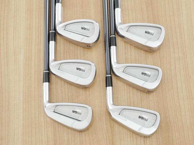Iron set : PRGR : ชุดเหล็ก PRGR 02 Forged (ปี 2021 นุ่มมาก หายาก) มีเหล็ก 5-Pw (6 ชิ้น) ก้านกราไฟต์ Mitsubishi Diamana Flex SR
