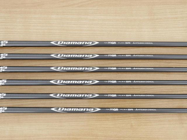 Iron set : PRGR : ชุดเหล็ก PRGR 02 Forged (ปี 2021 นุ่มมาก หายาก) มีเหล็ก 5-Pw (6 ชิ้น) ก้านกราไฟต์ Mitsubishi Diamana Flex SR