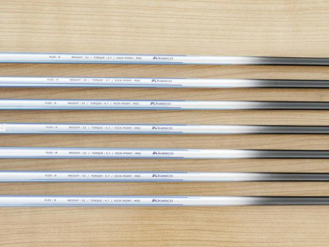 Iron set : Kasco : ชุดเหล็ก Kasco DIMPALS G7 (ใบใหญ่) มีเหล็ก 5-Pw,Sw (7 ชิ้น) ก้านกราไฟต์ Flex R