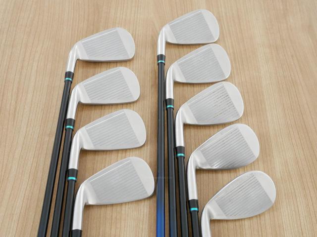 Iron set : Kasco : ชุดเหล็ก Kasco D-Max AR (ใบใหญ่หน้าเด้ง ไกล) มีเหล็ก 4-Pw,Aw,Sw (9 ชิ้น) ก้านกราไฟต์ Flex R