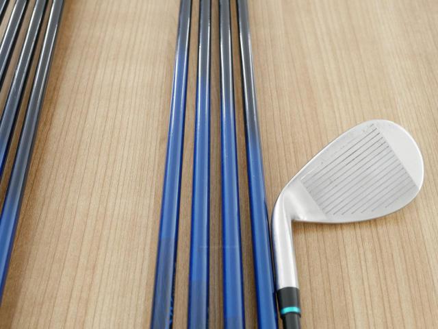 Iron set : Kasco : ชุดเหล็ก Kasco D-Max AR (ใบใหญ่หน้าเด้ง ไกล) มีเหล็ก 4-Pw,Aw,Sw (9 ชิ้น) ก้านกราไฟต์ Flex R