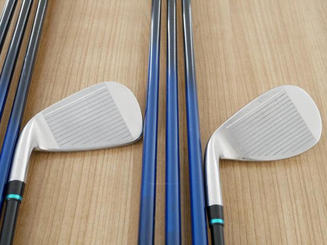 Iron set : Kasco : ชุดเหล็ก Kasco D-Max AR (ใบใหญ่หน้าเด้ง ไกล) มีเหล็ก 4-Pw,Aw,Sw (9 ชิ้น) ก้านกราไฟต์ Flex R