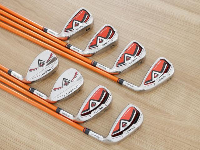 Iron set : Maruman : ชุดเหล็ก Maruman Red-V II (ใบใหญ่ ตีง่าย ไกล) มีเหล็ก 5-Pw,Aw,Sw (8 ชิ้น) ก้านกราไฟต์ Flex S