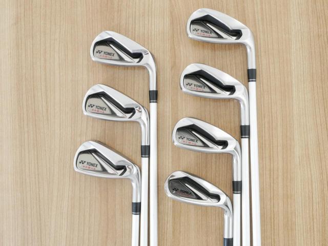 Iron set : Yonex : ชุดเหล็ก Yonex i E-Zone (หน้าเด้ง ตีไกล) มีเหล็ก 5-Pw,Sw (7 ชิ้น) ก้านกราไฟต์ Flex SR
