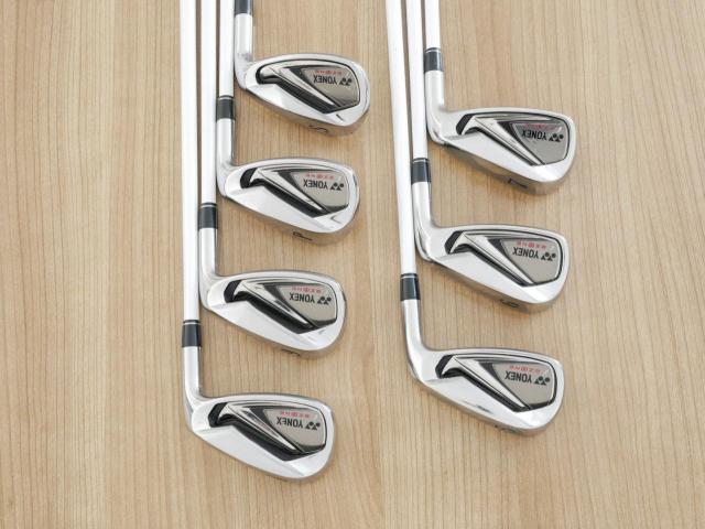 Iron set : Yonex : ชุดเหล็ก Yonex i E-Zone (หน้าเด้ง ตีไกล) มีเหล็ก 5-Pw,Sw (7 ชิ้น) ก้านกราไฟต์ Flex SR