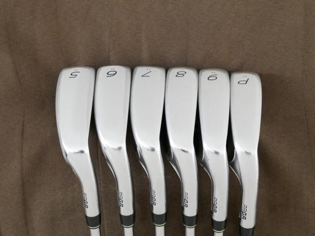 Iron set : PRGR : ชุดเหล็ก PRGR ID Nabla X Black มีเหล็ก 5-Pw (6 ชิ้น) ก้านเหล็ก SSIII 95 M-43 Flex S