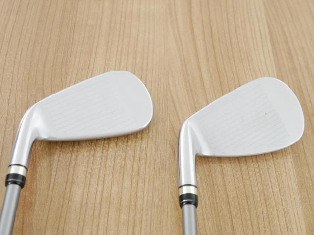 Iron set : PRGR : **มีตำหนิ** ชุดเหล็ก PRGR Egg PF Forged (รุ่นปี 2019 ตีง่ายและไกลมากๆ โกงสุดๆ) มีเหล็ก 7-Pw,Aw,As,Sw (7 ชิ้น) ก้านกราไฟต์ M-37 Flex R