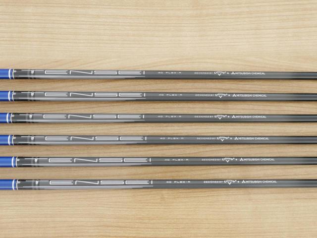 Iron set : Callaway : ชุดเหล็ก Callaway Paradym Ai Smoke Max Fast (ออกปี 2024 ตีง่ายมาก ไกล Japan Spec.) มีเหล็ก 6-Pw,Aw (6 ชิ้น) ก้านกราไฟต์ Fujikura TENSEI 40 Flex R