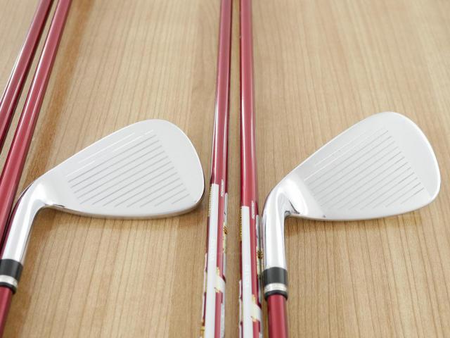 Iron set : Katana : ชุดเหล็ก Katana Voltio NINJA 880Hi Silver (รุ่นท็อปสุด ออกปี 2018 ตีง่าย ไกล สวยมากๆ) มีเหล็ก 7-Pw,Aw,Sw (6 ชิ้น) ก้านกราไฟต์ Fujikura Speeder 361 Flex SR