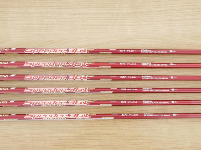 Iron set : Katana : ชุดเหล็ก Katana Voltio NINJA 880Hi Silver (รุ่นท็อปสุด ออกปี 2018 ตีง่าย ไกล สวยมากๆ) มีเหล็ก 7-Pw,Aw,Sw (6 ชิ้น) ก้านกราไฟต์ Fujikura Speeder 361 Flex SR