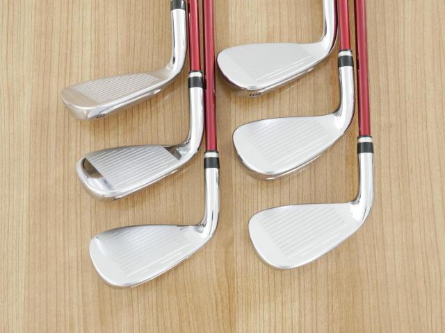 Iron set : Katana : ชุดเหล็ก Katana Voltio NINJA 880Hi Silver (รุ่นท็อปสุด ออกปี 2018 ตีง่าย ไกล สวยมากๆ) มีเหล็ก 7-Pw,Aw,Sw (6 ชิ้น) ก้านกราไฟต์ Fujikura Speeder 361 Flex SR