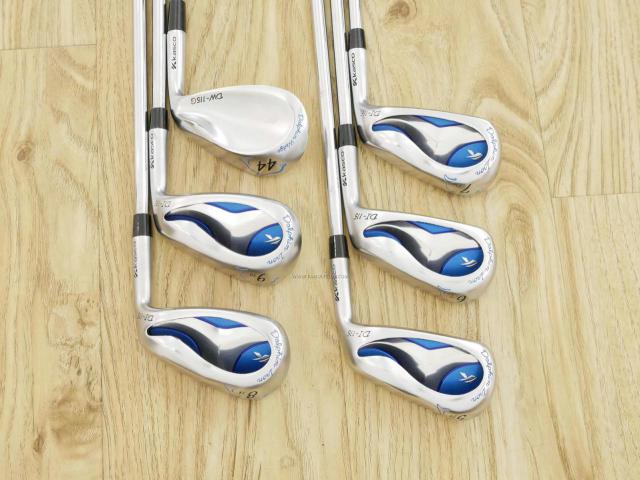 Iron set : Kasco : ชุดเหล็ก Kasco Dolphin (ใบใหญ่ ตีง่ายมาก หน้าเด้ง หน้าบางเพียง 2.2 มิล) มีเหล็ก 5-Pw (6 ชิ้น) ก้านเหล็ก NS Pro 950 Flex R