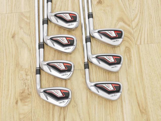 Iron set : Honma : ชุดเหล็ก Honma Tour World GS (ออกปี 2021 ใบใหญ่ ตีง่าย ไกล) มีเหล็ก 5-11 (7 ชิ้น) ก้านเหล็ก NS Pro 950 Neo Flex S