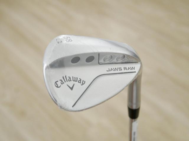 Wedge : Callaway : **ของใหม่ ยังไม่แกะพลาสติก** Wedge Callaway JAWS RAW (รุ่นใหม่ ปี 2023) Loft 58 ก้านเหล็ก Dynamic Gold S200