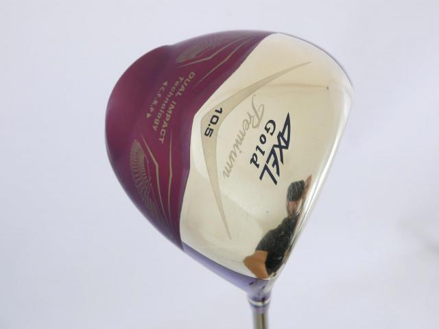Driver : Tsuruya : ไดรเวอร์ Tsuruya AXEL Gold Premium IV (รุ่นปี 2021 ตัวท๊อป หน้าเด้งสุดๆ COR 0.87 ของใหม่ 4 หมื่น) Loft 10.5 Flex S