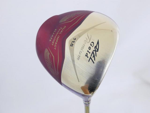 Driver : Tsuruya : ไดรเวอร์ Tsuruya AXEL Gold Premium IV (รุ่นปี 2021 ตัวท๊อป หน้าเด้งสุดๆ COR 0.87 ของใหม่ 4 หมื่น) Loft 11.5 Flex R