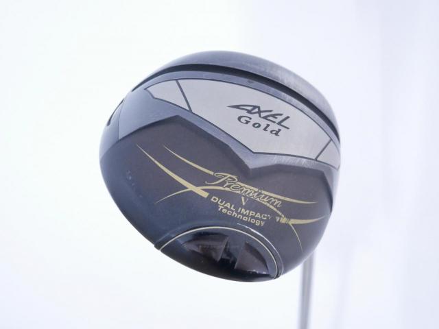 Driver : Tsuruya : ไดรเวอร์ Tsuruya AXEL Gold Premium 5 (รุ่นปี 2023 ตัวท๊อป หน้าเด้งสุดๆ COR 0.88 ของใหม่ 5 หมื่น) Loft 10.5 Flex S