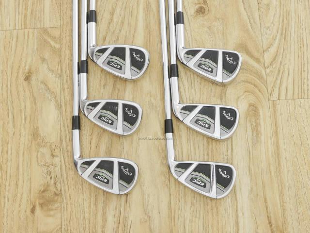 Iron set : Callaway : ชุดเหล็ก Callaway EPIC Pro (ปี 2018) มีเหล็ก 5-Pw (6 ชิ้น) ก้านเหล็ก Project X LZ 115g 5.5 Flex S