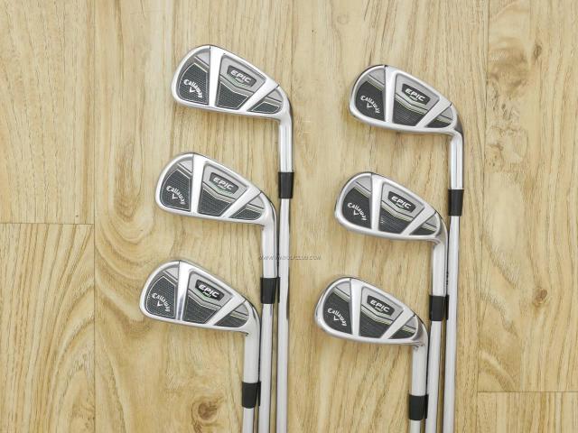 Iron set : Callaway : ชุดเหล็ก Callaway EPIC Pro (ปี 2018) มีเหล็ก 5-Pw (6 ชิ้น) ก้านเหล็ก Project X LZ 115g 5.5 Flex S