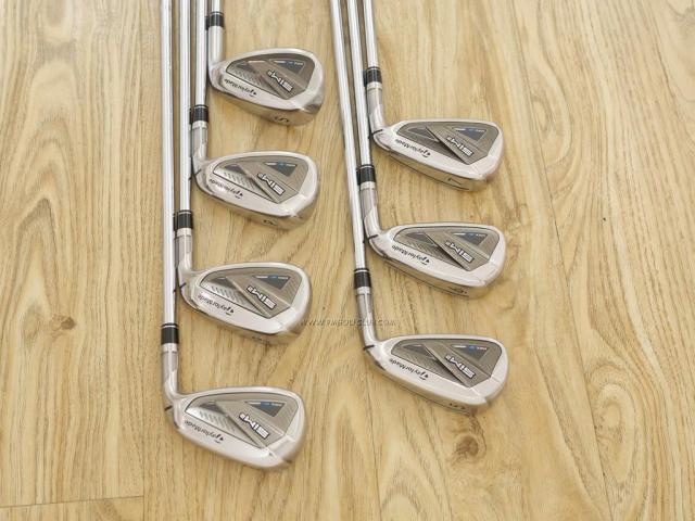 Iron set : Taylormade : ชุดเหล็ก Taylormade SIM2 MAX (รุ่นล่าสุด ออกปี 2021 ตีง่าย ไกล) มีเหล็ก 5-Pw,Sw (7 ชิ้น) ก้านเหล็ก KBS MAX 85 Flex R