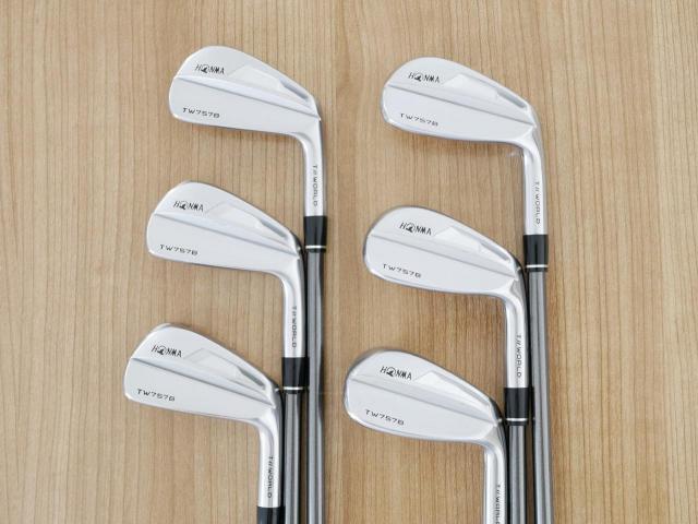 Iron set : Honma : ชุดเหล็ก Honma Tour World TW757B (ออกปี 2022) มีเหล็ก 5-Pw (6 ชิ้น) ก้านกราไฟต์ Honma VIZARD IB-WF 100 Flex S