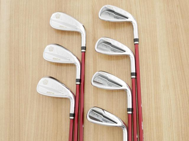 Iron set : Katana : ชุดเหล็ก Katana Voltio NINJA 880Hi Silver (รุ่นท็อปสุด ออกปี 2018 ตีง่าย ไกล สวยมากๆ) มีเหล็ก 6-Pw,Aw,Sw (7 ชิ้น) ก้านกราไฟต์ Fujikura Speeder 361 Flex R