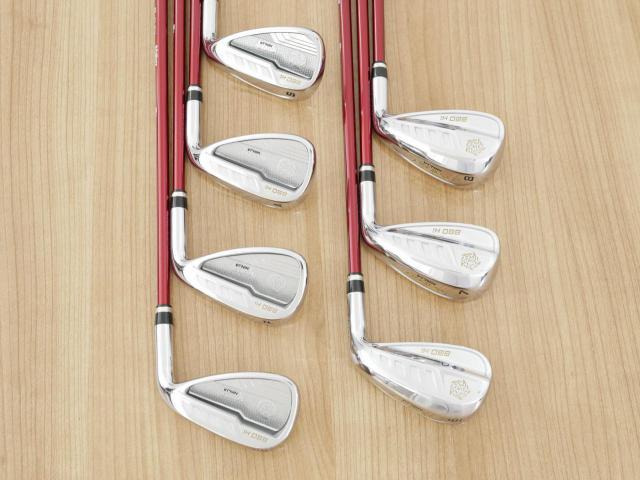 Iron set : Katana : ชุดเหล็ก Katana Voltio NINJA 880Hi Silver (รุ่นท็อปสุด ออกปี 2018 ตีง่าย ไกล สวยมากๆ) มีเหล็ก 6-Pw,Aw,Sw (7 ชิ้น) ก้านกราไฟต์ Fujikura Speeder 361 Flex R