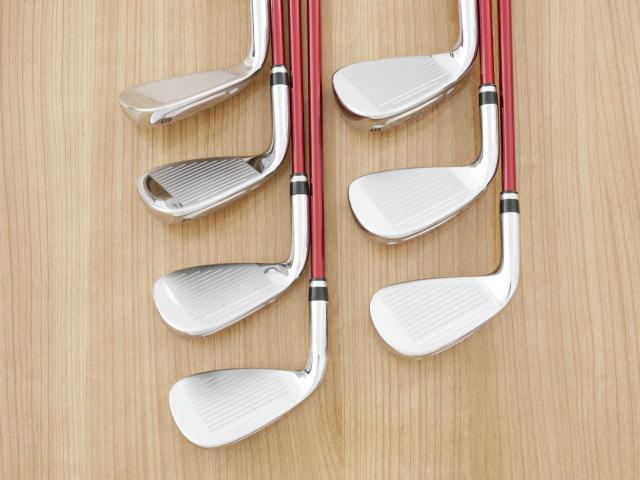 Iron set : Katana : ชุดเหล็ก Katana Voltio NINJA 880Hi Silver (รุ่นท็อปสุด ออกปี 2018 ตีง่าย ไกล สวยมากๆ) มีเหล็ก 6-Pw,Aw,Sw (7 ชิ้น) ก้านกราไฟต์ Fujikura Speeder 361 Flex R