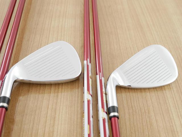 Iron set : Katana : ชุดเหล็ก Katana Voltio NINJA 880Hi Silver (รุ่นท็อปสุด ออกปี 2018 ตีง่าย ไกล สวยมากๆ) มีเหล็ก 6-Pw,Aw,Sw (7 ชิ้น) ก้านกราไฟต์ Fujikura Speeder 361 Flex R