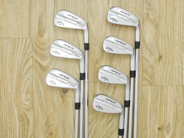 Iron set : Callaway : ชุดเหล็ก Callaway APEX Pro Forged (รุ่นล่าสุด ออกปี 2022) มีเหล็ก 4-Pw (7 ชิ้น) ก้านเหล็ก KBS Tour 120 Flex S