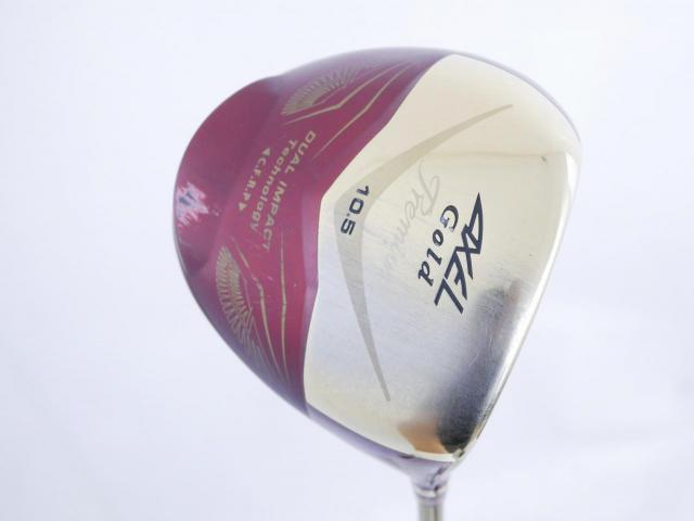 Driver : Tsuruya : ไดรเวอร์ Tsuruya AXEL Gold Premium IV (รุ่นปี 2021 ตัวท๊อป หน้าเด้งสุดๆ COR 0.87 ของใหม่ 4 หมื่น) Loft 10.5 Flex R