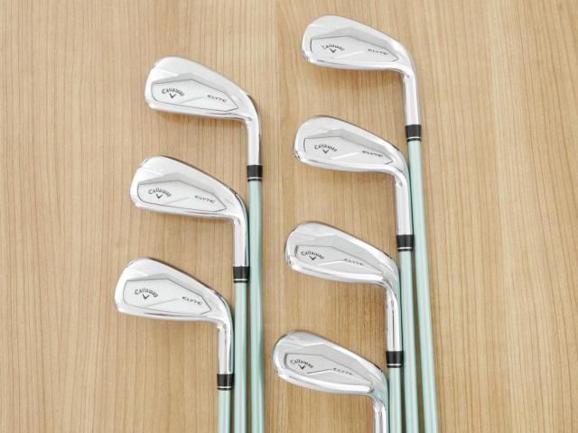 Lady club : All : ชุดเหล็ก Callaway ELYTE Max Fast (ออกปี 2025 ตีง่ายมาก ไกล Japan Spec.) มีเหล็ก 6-Pw,Aw,Sw (7 ชิ้น) ก้านกราไฟต์ UST Mamiya LINQ 40 Flex L (Lady)