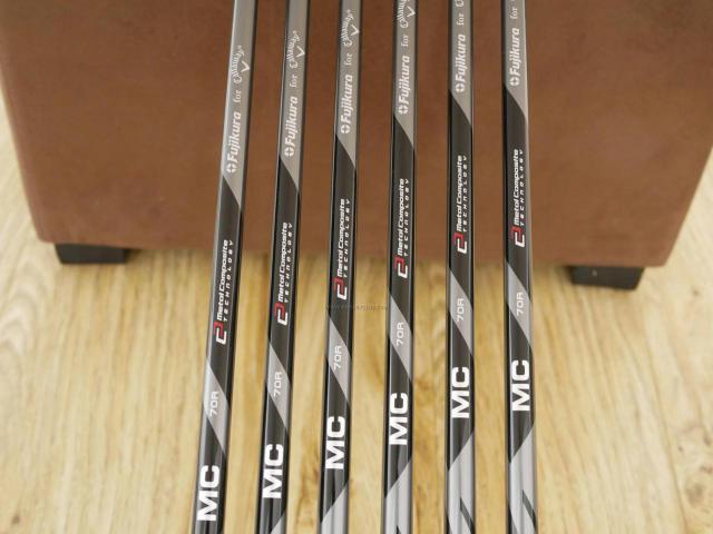 Iron set : Callaway : ชุดเหล็ก Callaway Paradym (รุ่นล่าสุด ออกปี 2023 Japan Spec.) มีเหล็ก 6-Pw,Aw (6 ชิ้น) ก้านกราไฟต์ Fujikura MC 70 Flex R